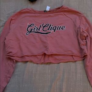 Long sleeve crop top